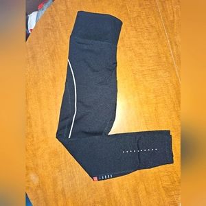 Radix Black Leggings Small Reflective 60% Rayon Euc